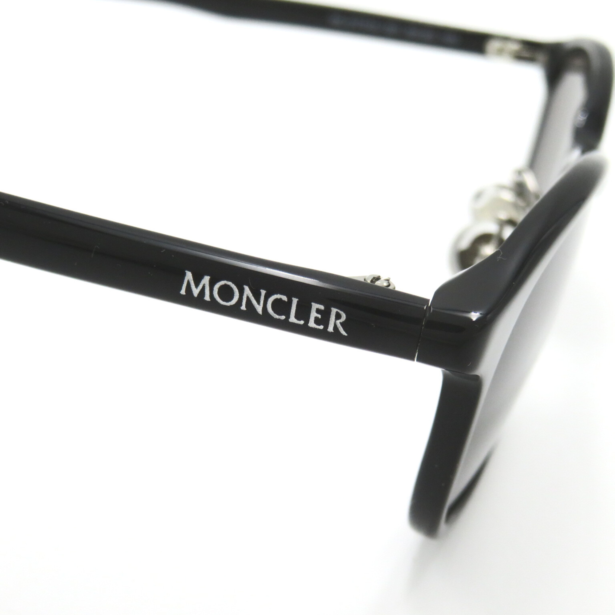 MONCLER sunglasses Black gray smoke type lens Plastic 5173D 001(50)