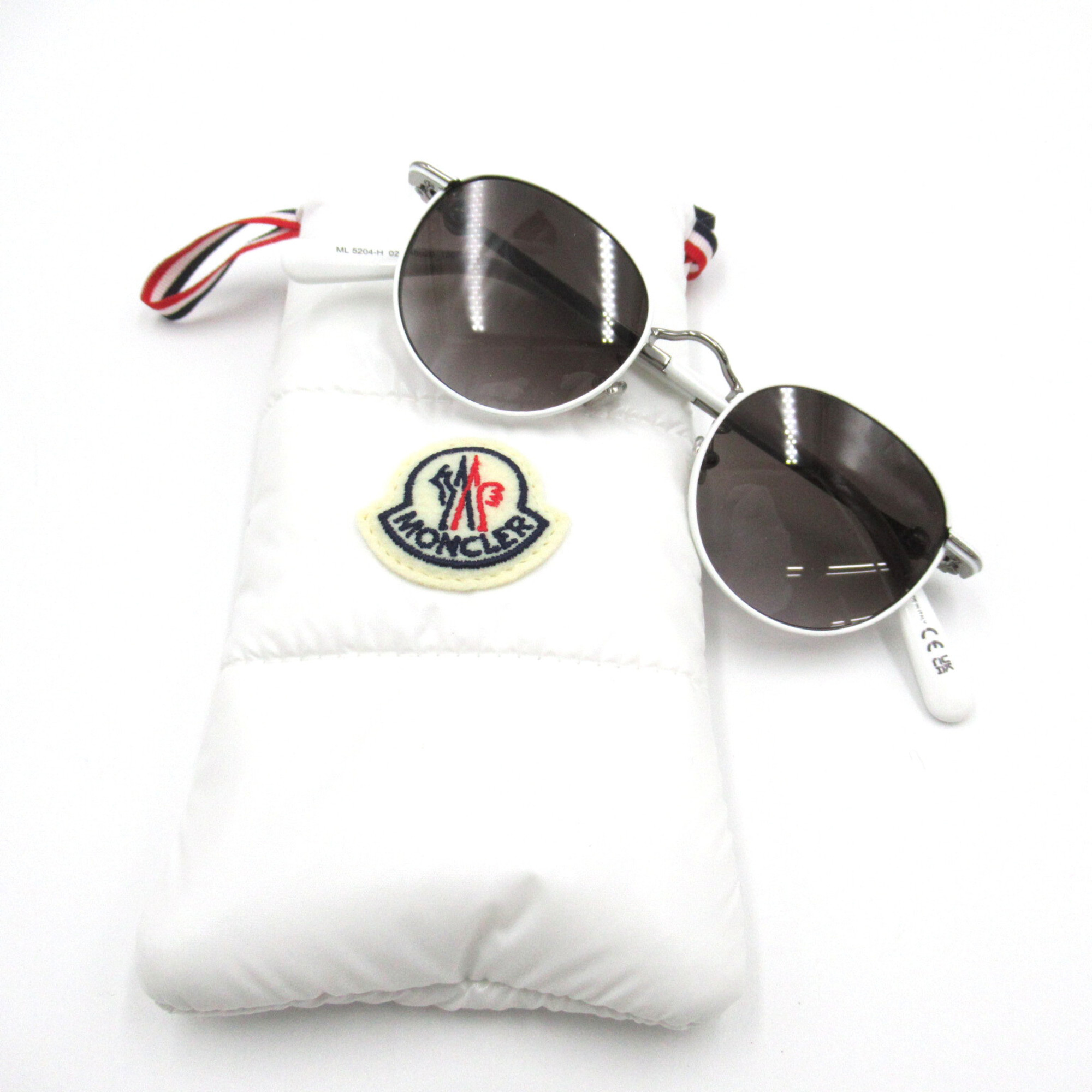 MONCLER sunglasses White Gray Plastic metal 5204H 021(48)