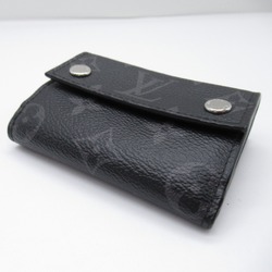 LOUIS VUITTON Discovery compact wallet Black Monogram eclipse PVC coated canvas M67630