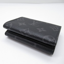 LOUIS VUITTON Discovery compact wallet Black Monogram eclipse PVC coated canvas M67630