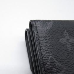 LOUIS VUITTON Discovery compact wallet Black Monogram eclipse PVC coated canvas M67630