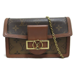 LOUIS VUITTON Portefeiulle Dauphine Shoulder Bag Brown Monogram PVC coated canvas M68746