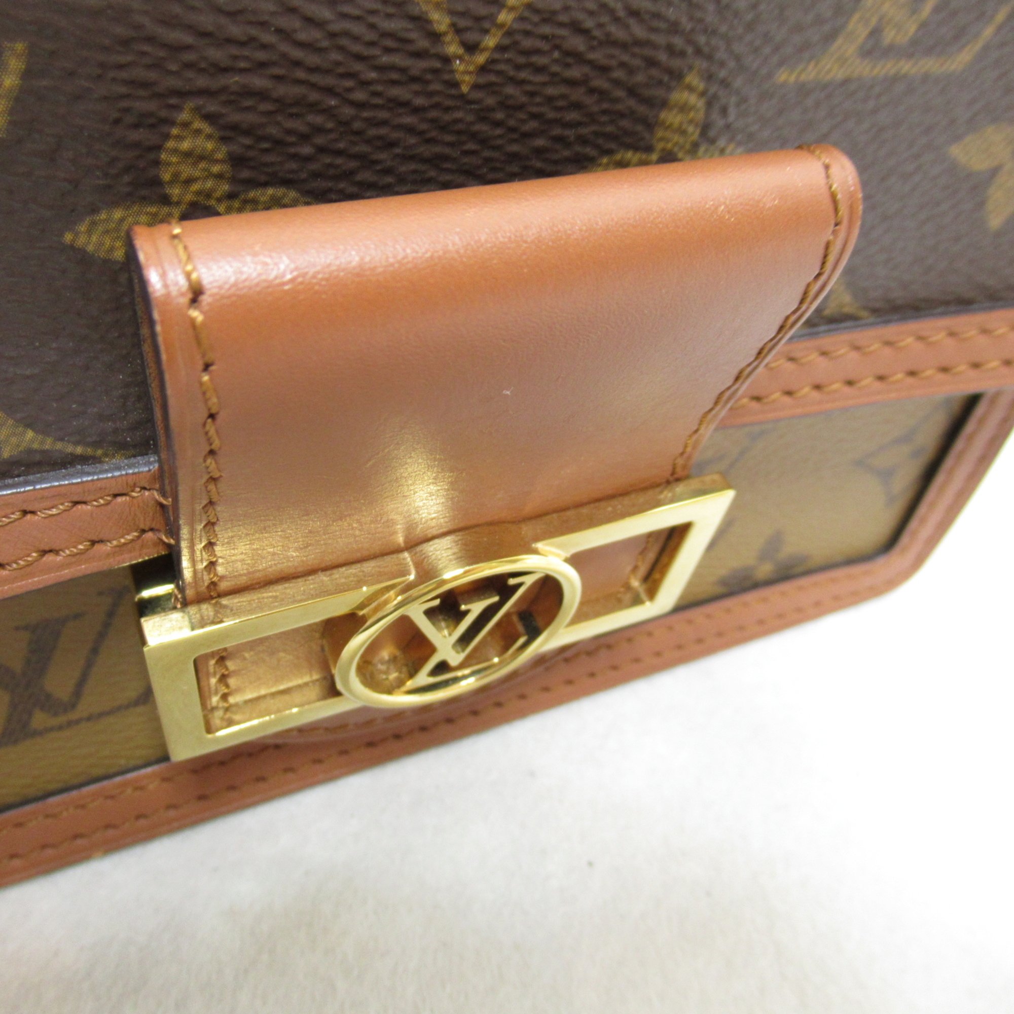 LOUIS VUITTON Portefeiulle Dauphine Shoulder Bag Brown Monogram PVC coated canvas M68746