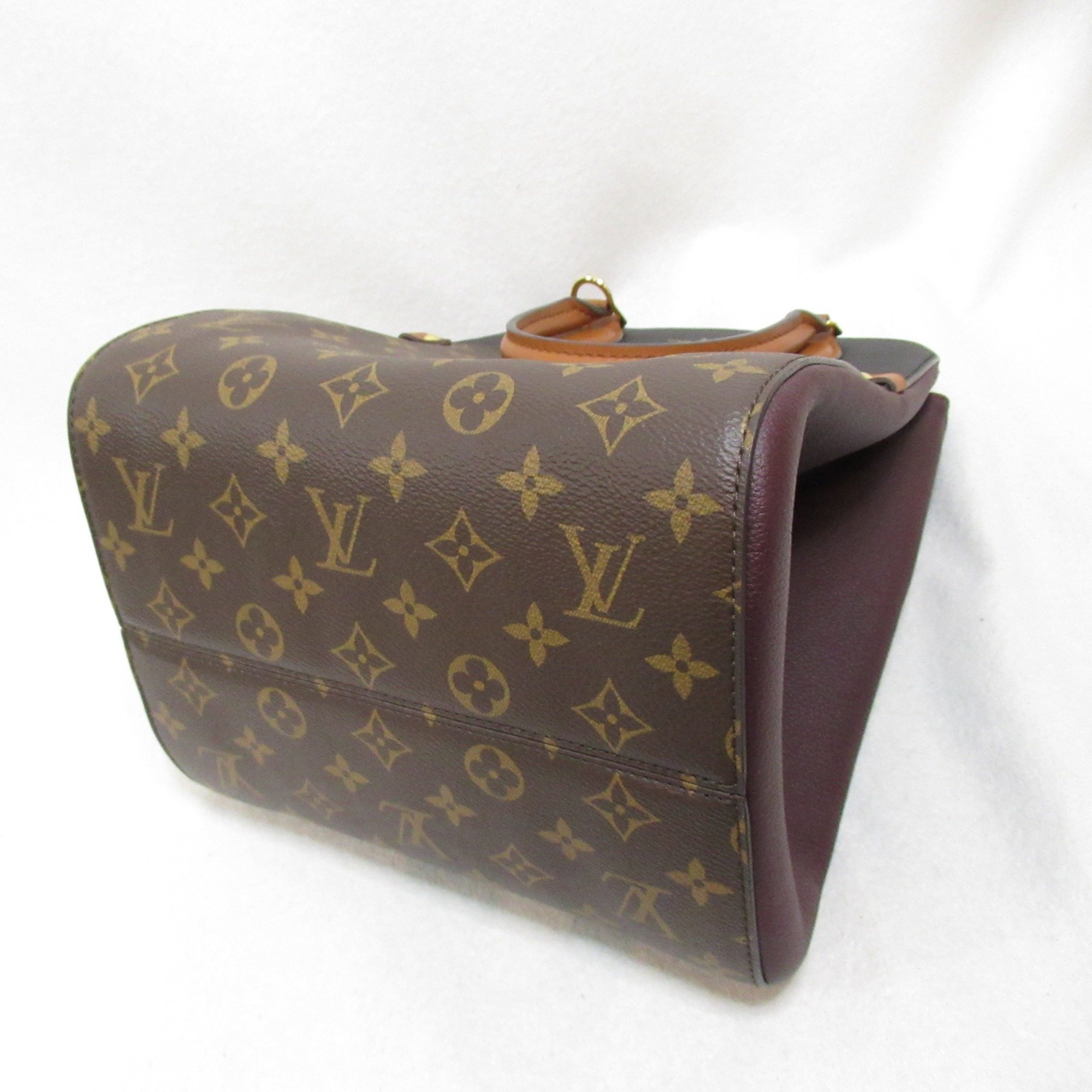 LOUIS VUITTON Fold Tote MM Shoulder Bag Brown Monogram PVC coated canvas M45409