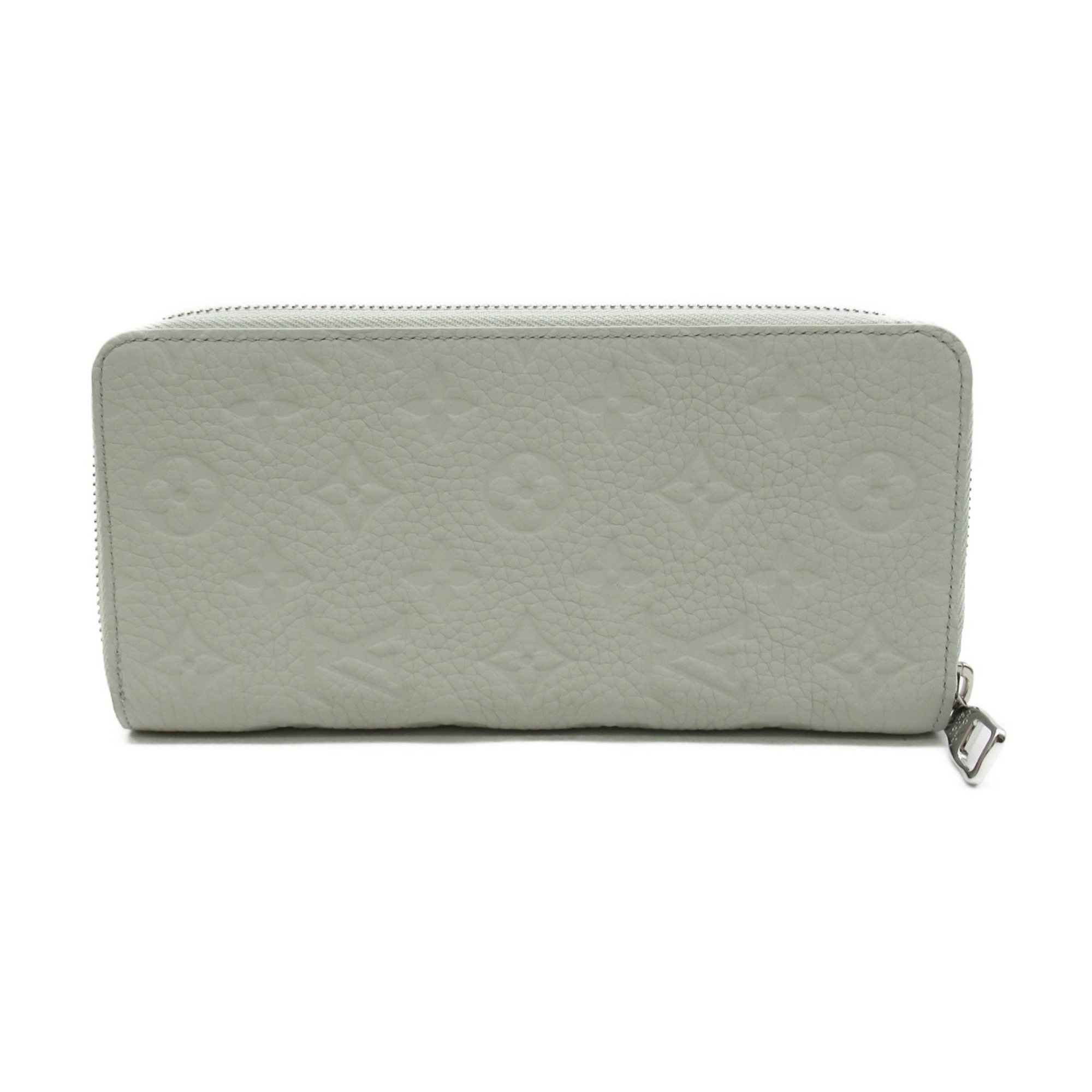 LOUIS VUITTON Zippy wallet Gray Monogram /Taurillon Clemence leather leather M82597