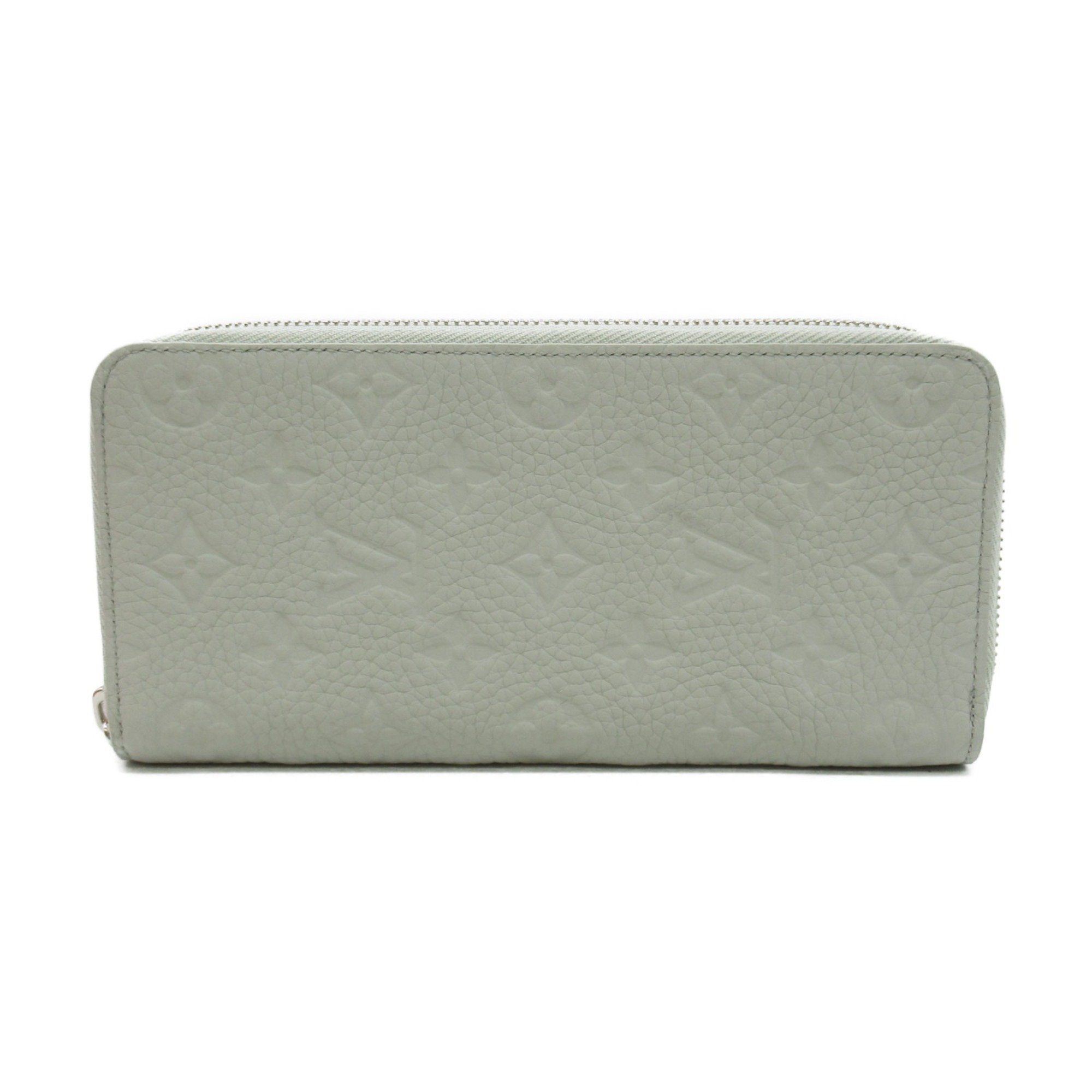 LOUIS VUITTON Zippy wallet Gray Monogram /Taurillon Clemence leather leather M82597