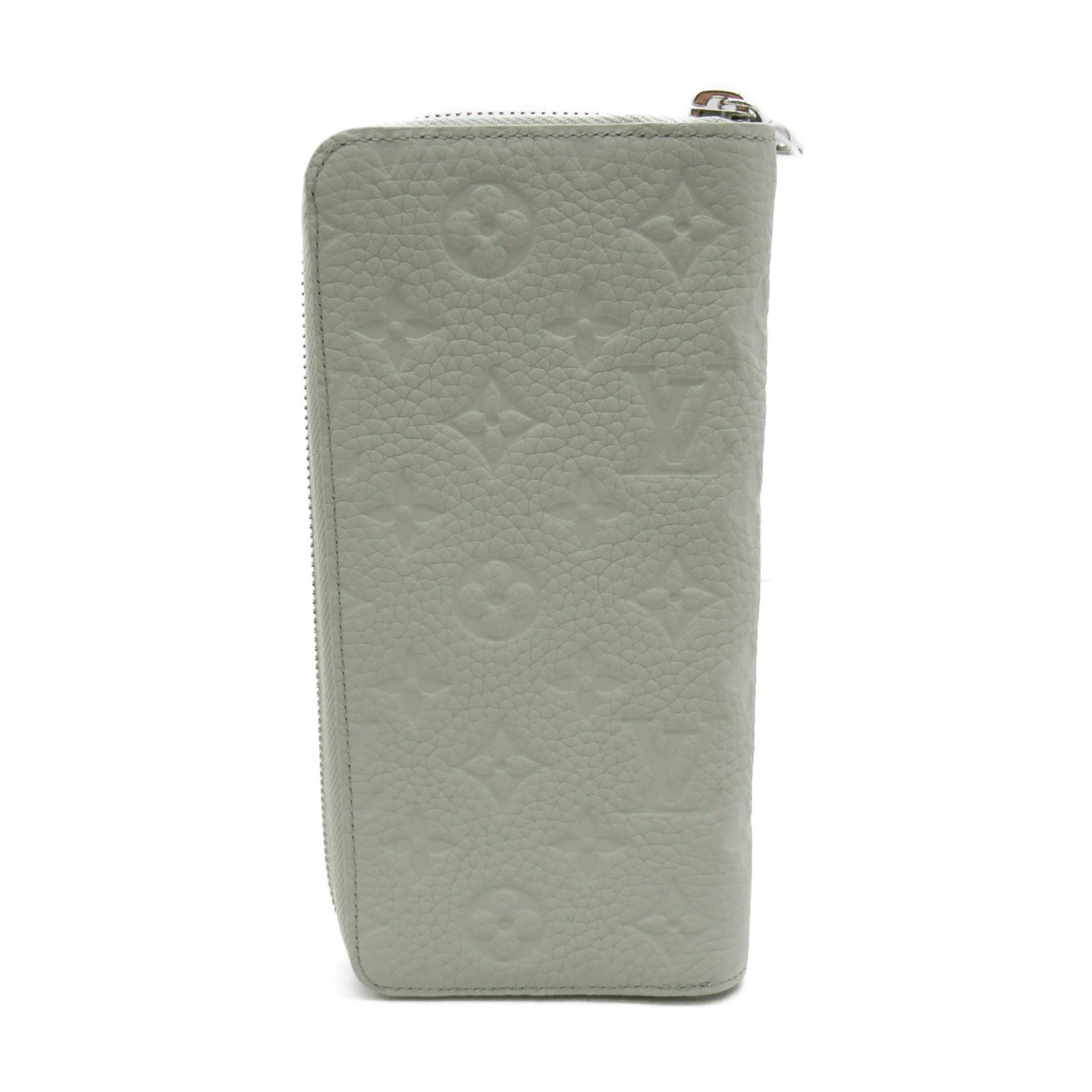 LOUIS VUITTON Zippy wallet Gray Monogram /Taurillon Clemence leather leather M82597