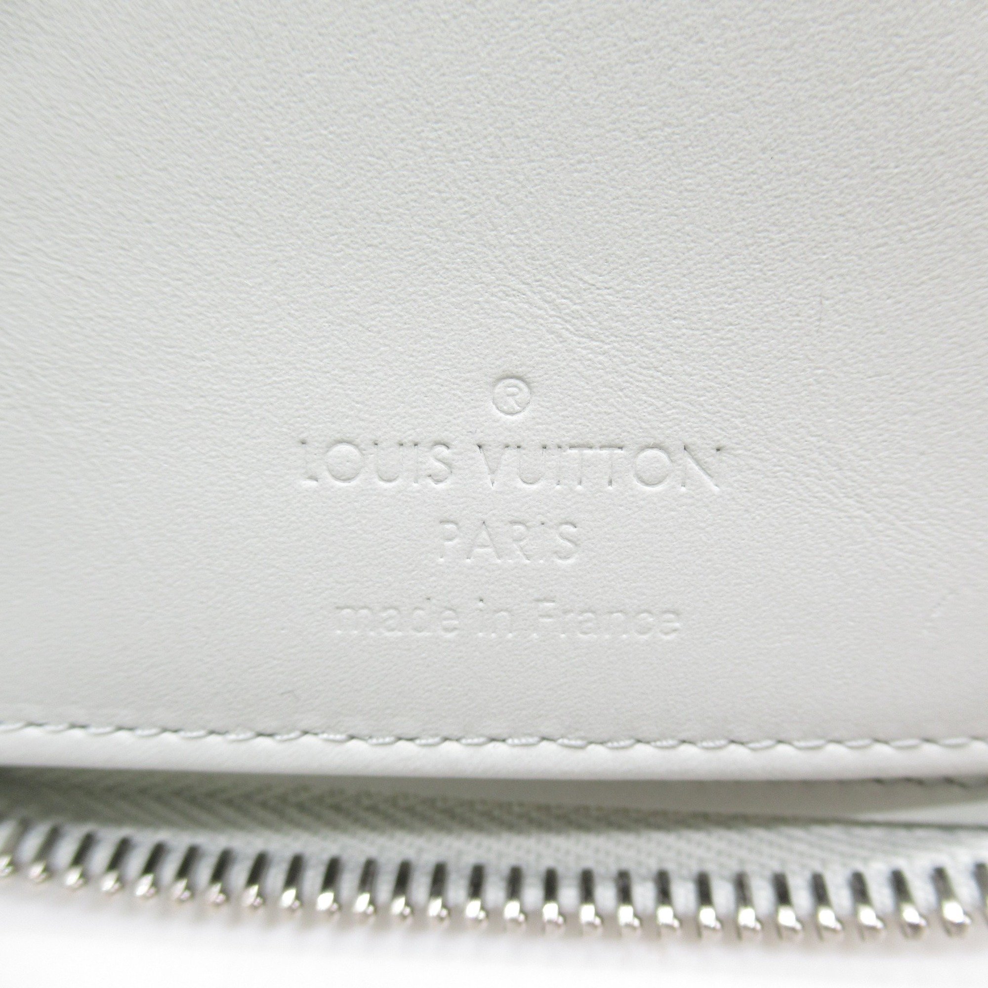 LOUIS VUITTON Zippy wallet Gray Monogram /Taurillon Clemence leather leather M82597