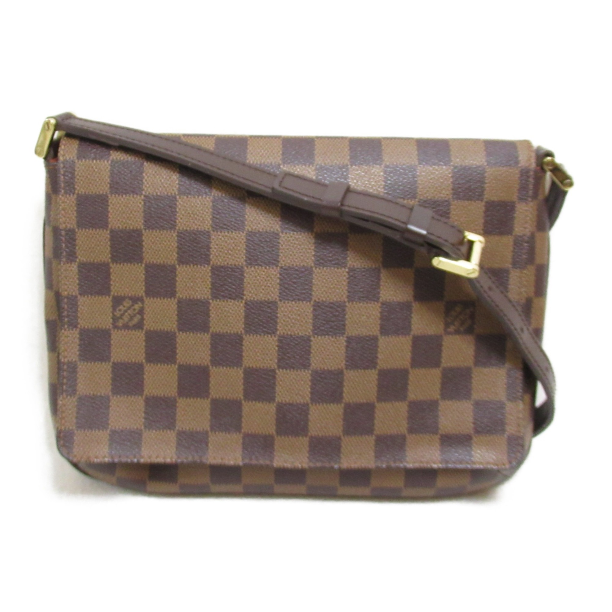 LOUIS VUITTON Musette Tango Short Shoulder Bag Brown Damier PVC coated canvas N51255