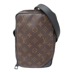 LOUIS VUITTON utility side Brown Black Monogram Solar Powered PVC coated canvas M44428