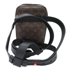 LOUIS VUITTON utility side Brown Black Monogram Solar Powered PVC coated canvas M44428