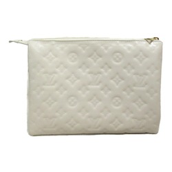 LOUIS VUITTON Coussin PM Shoulder Bag Beige Monogram pattern claim Lambskin (sheep leather) M21262