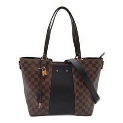 LOUIS VUITTON Jersey Brown Black Damier leather PVC coated canvas N44023