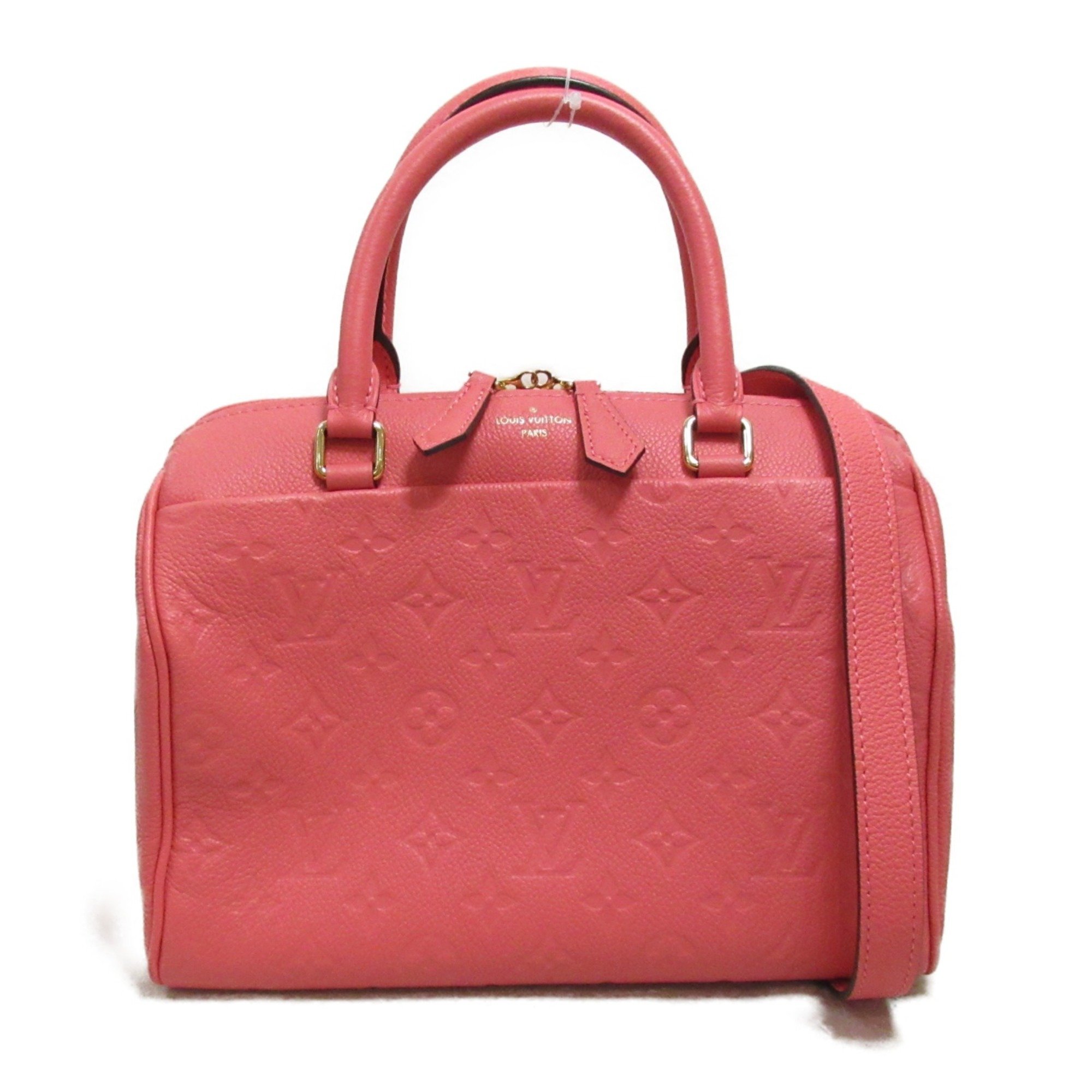 LOUIS VUITTON Speedy Bundriere 25 Pink Blossom Monogram empreinte leather M42403