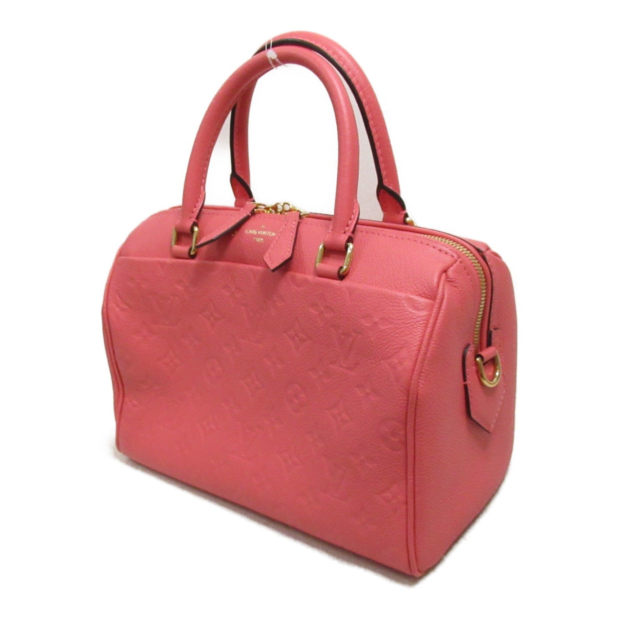 LOUIS VUITTON Speedy Bundriere 25 Pink Blossom Monogram empreinte leather M42403