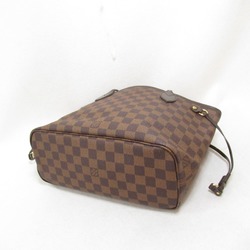 LOUIS VUITTON Neverfull Tote Bag Brown Ebene Damier PVC coated canvas N51109