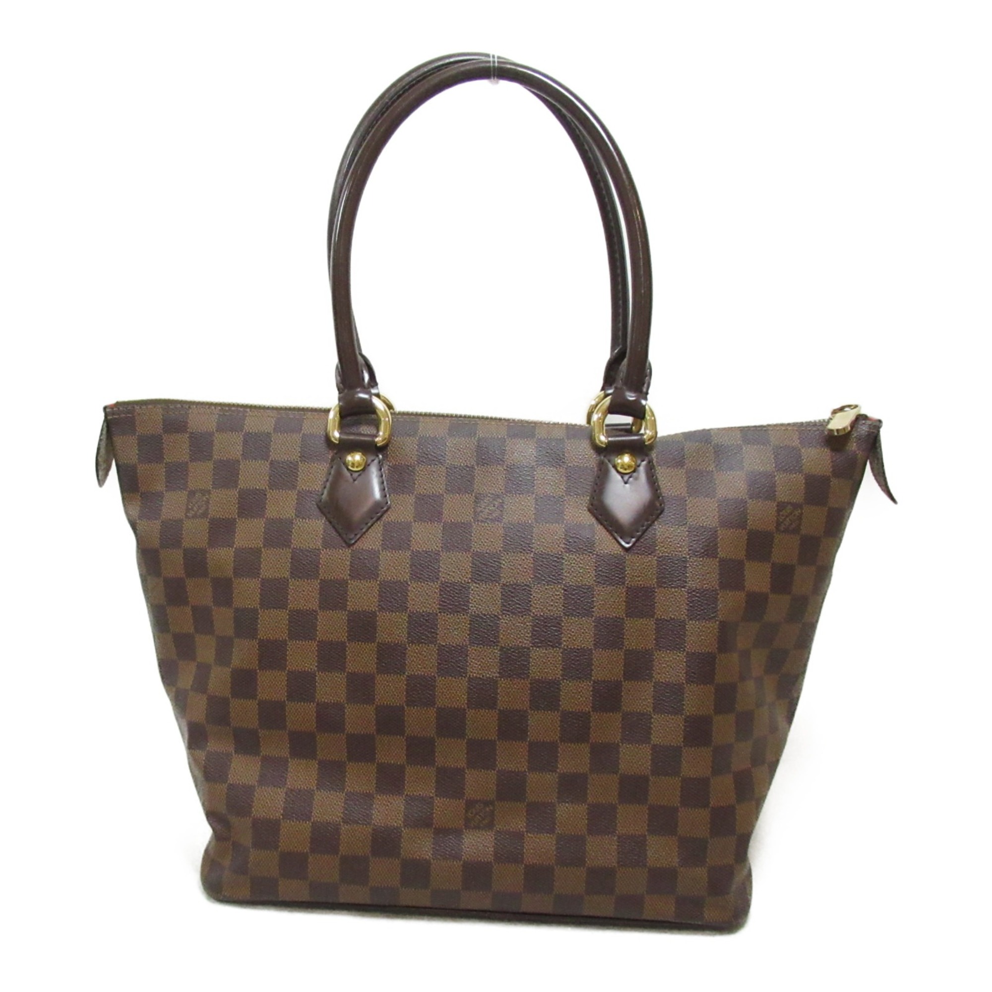 LOUIS VUITTON Saleya MM handbag Brown Ebene Damier PVC coated canvas N51182