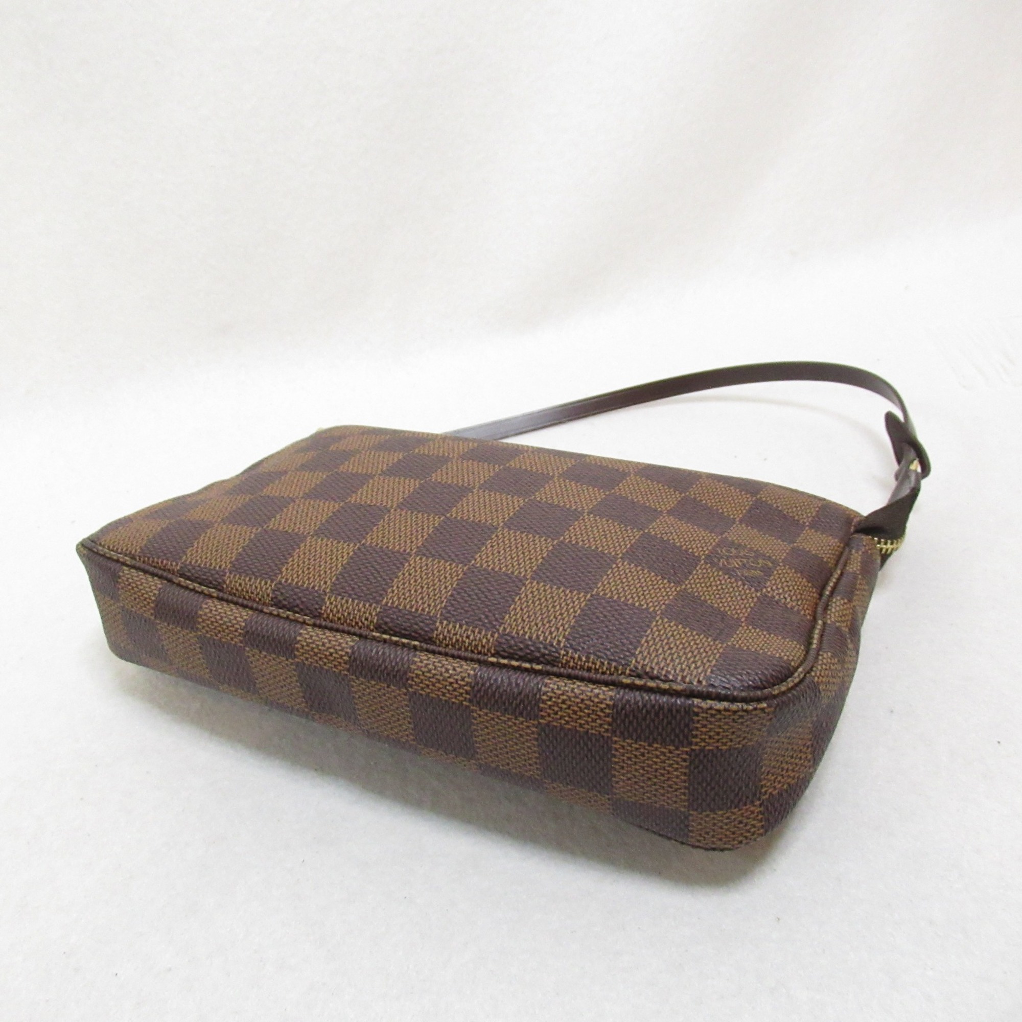 LOUIS VUITTON Pochette/Accessoires Accessory pouch (with handle) Brown Damier PVC coated canvas N51985