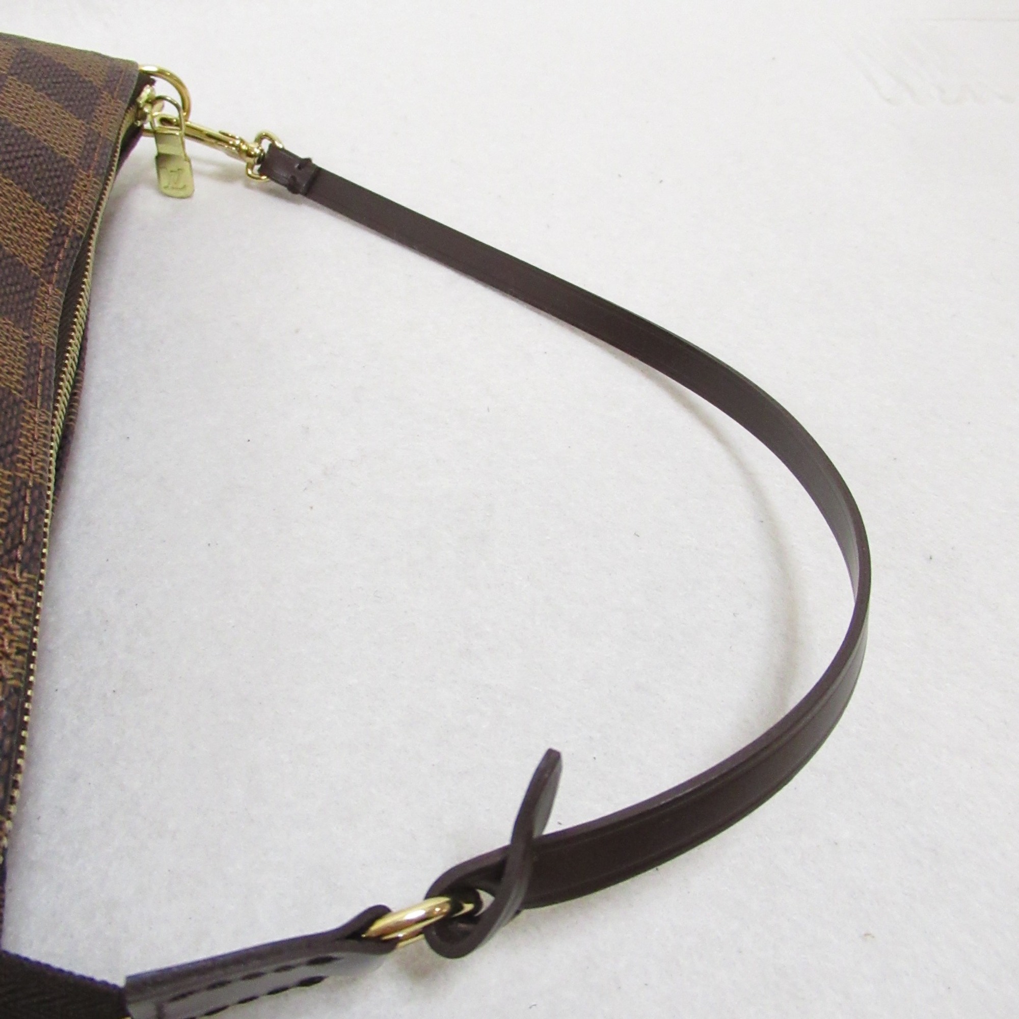 LOUIS VUITTON Pochette/Accessoires Accessory pouch (with handle) Brown Damier PVC coated canvas N51985