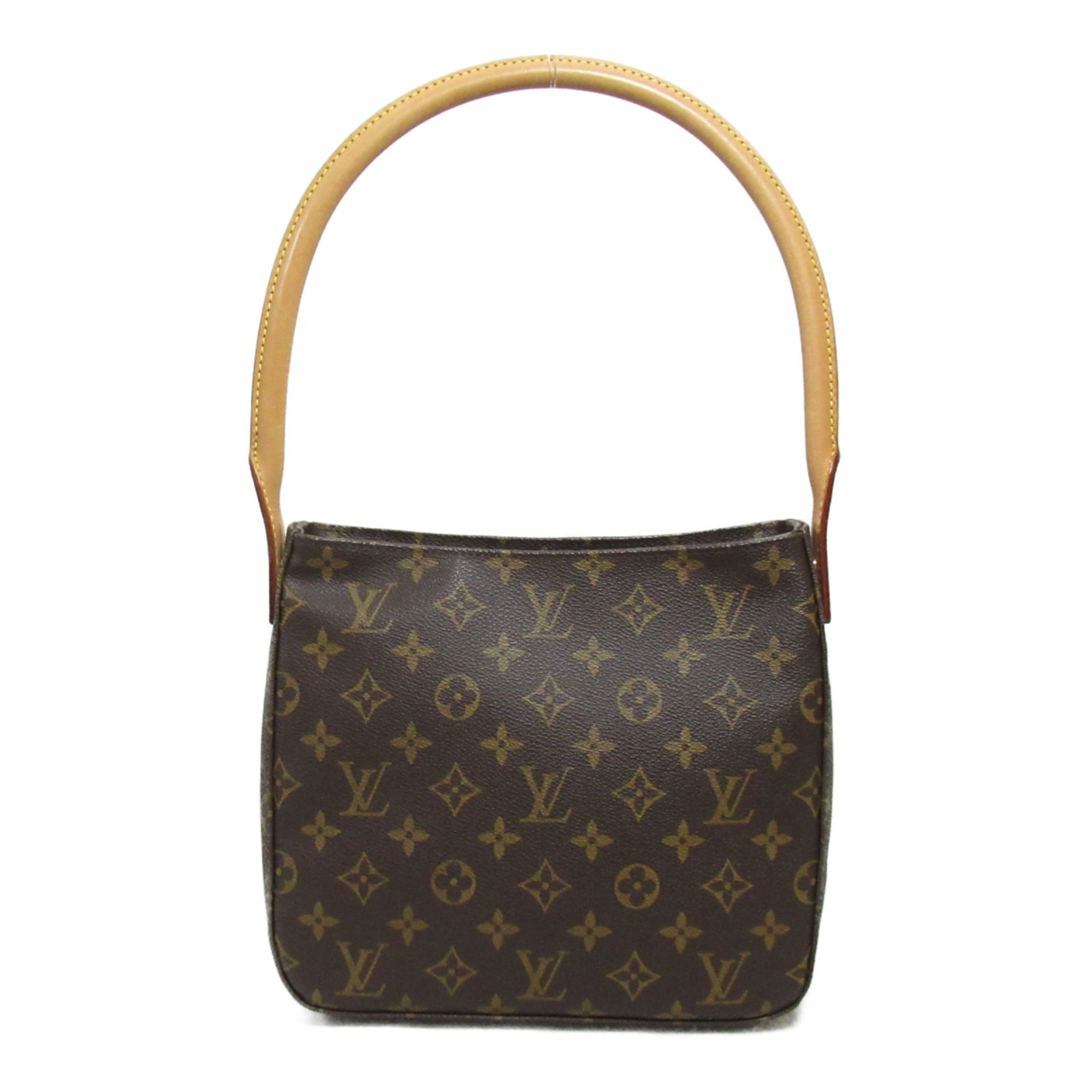 LOUIS VUITTON Looping MM Shoulder Bag Brown Monogram PVC coated canvas M51146