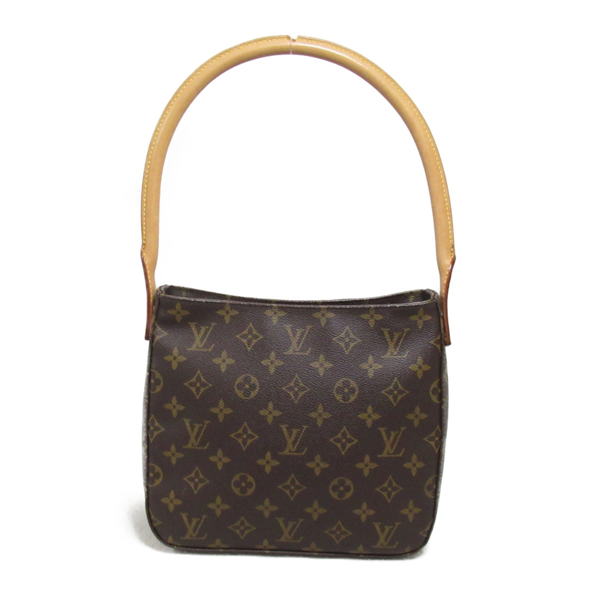 LOUIS VUITTON Looping MM Shoulder Bag Brown Monogram PVC coated canvas M51146