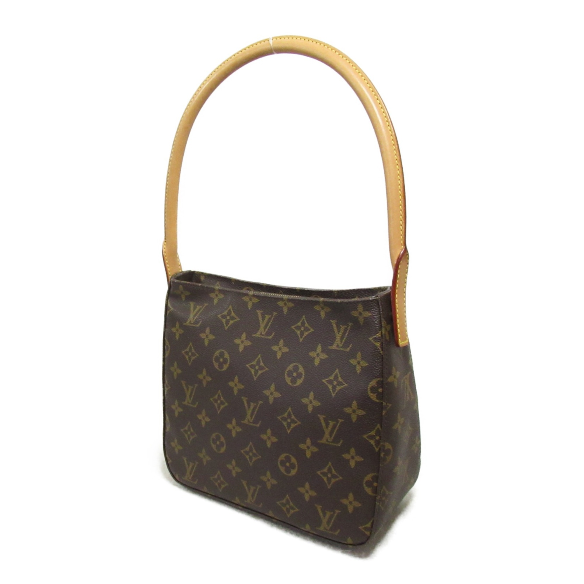 LOUIS VUITTON Looping MM Shoulder Bag Brown Monogram PVC coated canvas M51146