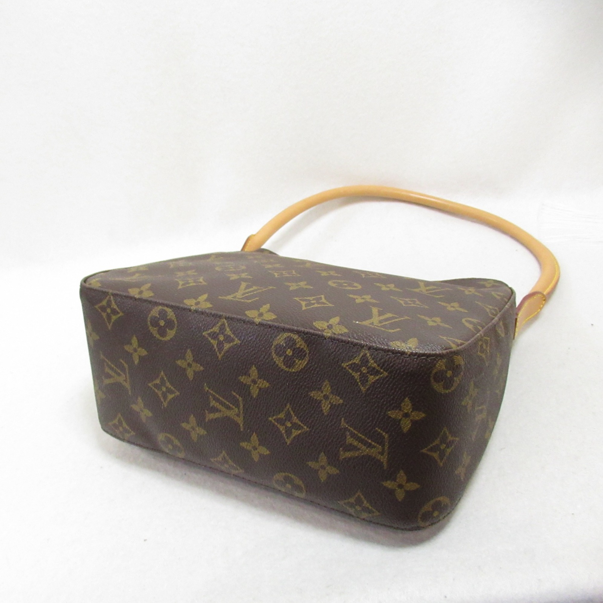 LOUIS VUITTON Looping MM Shoulder Bag Brown Monogram PVC coated canvas M51146