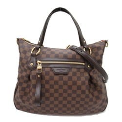 LOUIS VUITTON EvoraMM Brown Ebene Damier PVC coated canvas N41131