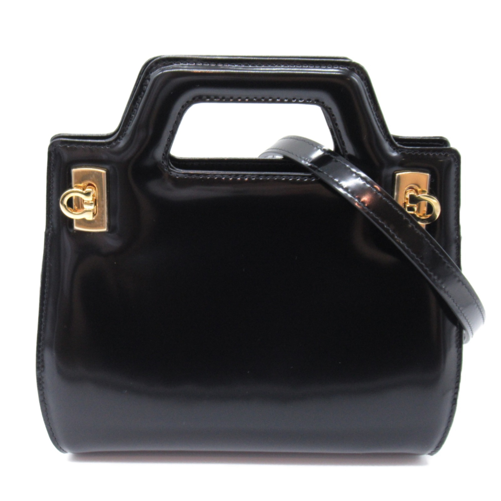 Salvatore Ferragamo Shoulder Bag Black leather 2.13486E+11