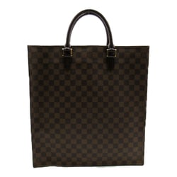 LOUIS VUITTON Sac Plat Tote Bag Brown Ebene Damier PVC coated canvas N51140