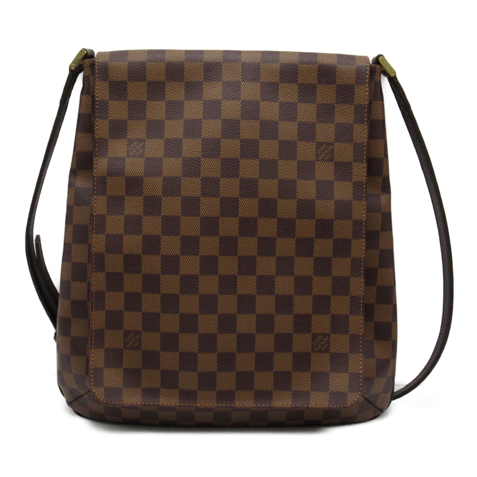 LOUIS VUITTON Musette Shoulder Bag Brown Damier PVC coated canvas N51302