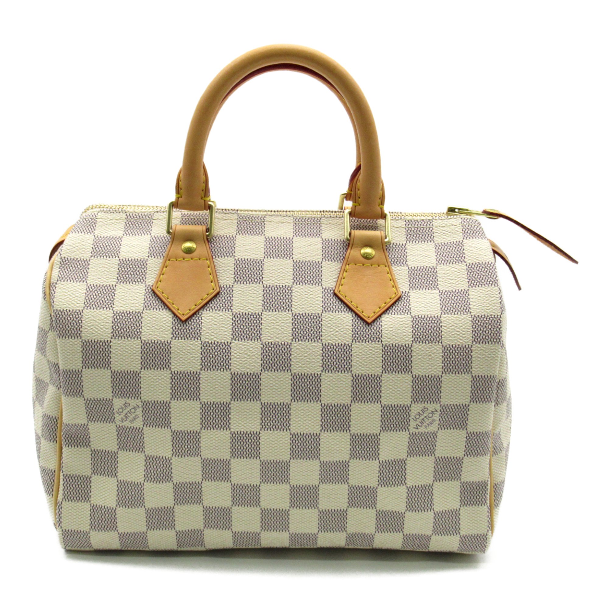 LOUIS VUITTON Speedy 25 handbag Gray Damier Azur PVC coated canvas N41534