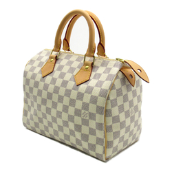 LOUIS VUITTON Speedy 25 handbag Gray Damier Azur PVC coated canvas N41534