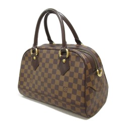 LOUIS VUITTON Duomo handbag Brown Ebene Damier PVC coated canvas N60008