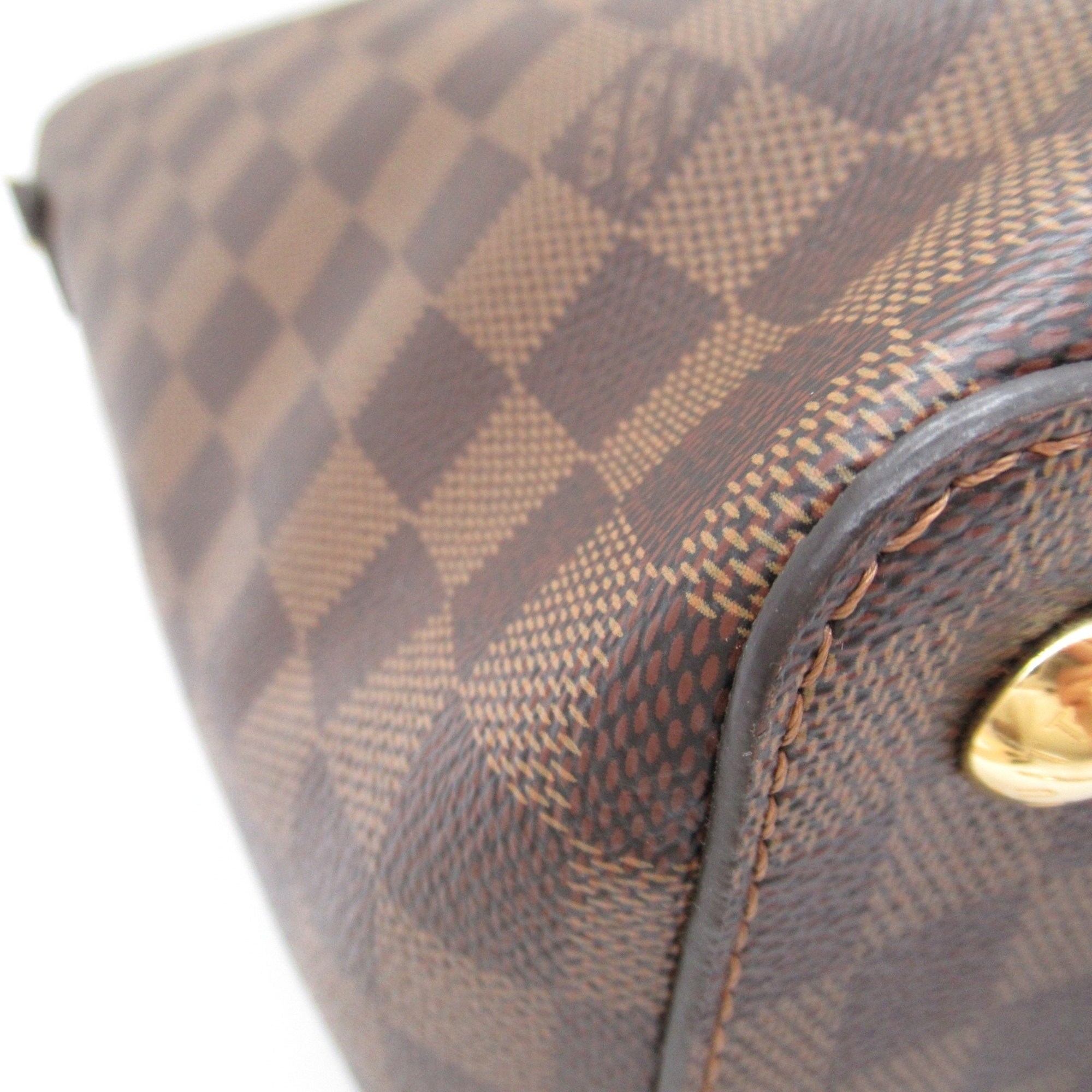 LOUIS VUITTON Jersey Brown White claim Damier PVC coated canvas N44022