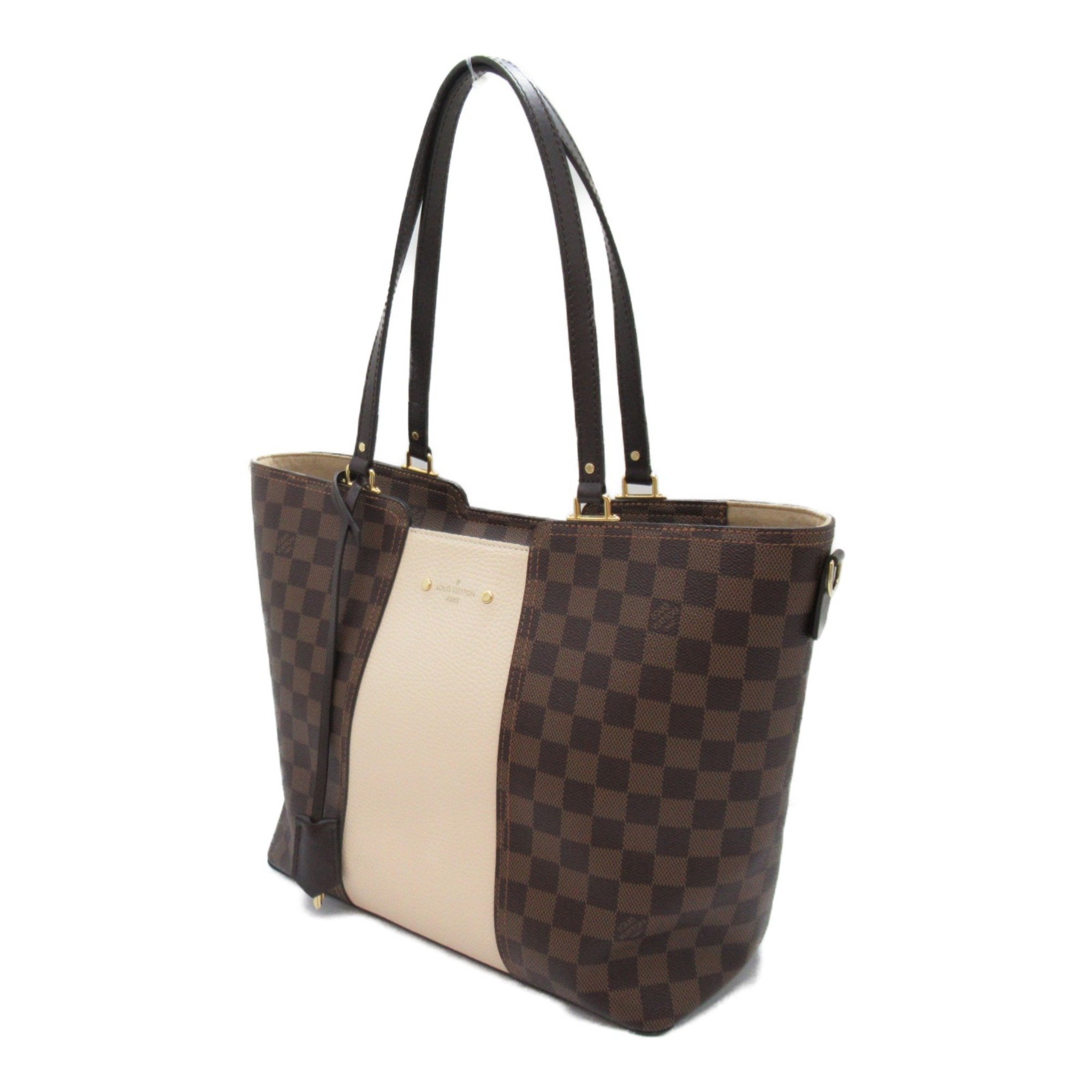 LOUIS VUITTON Jersey Brown White claim Damier PVC coated canvas N44022