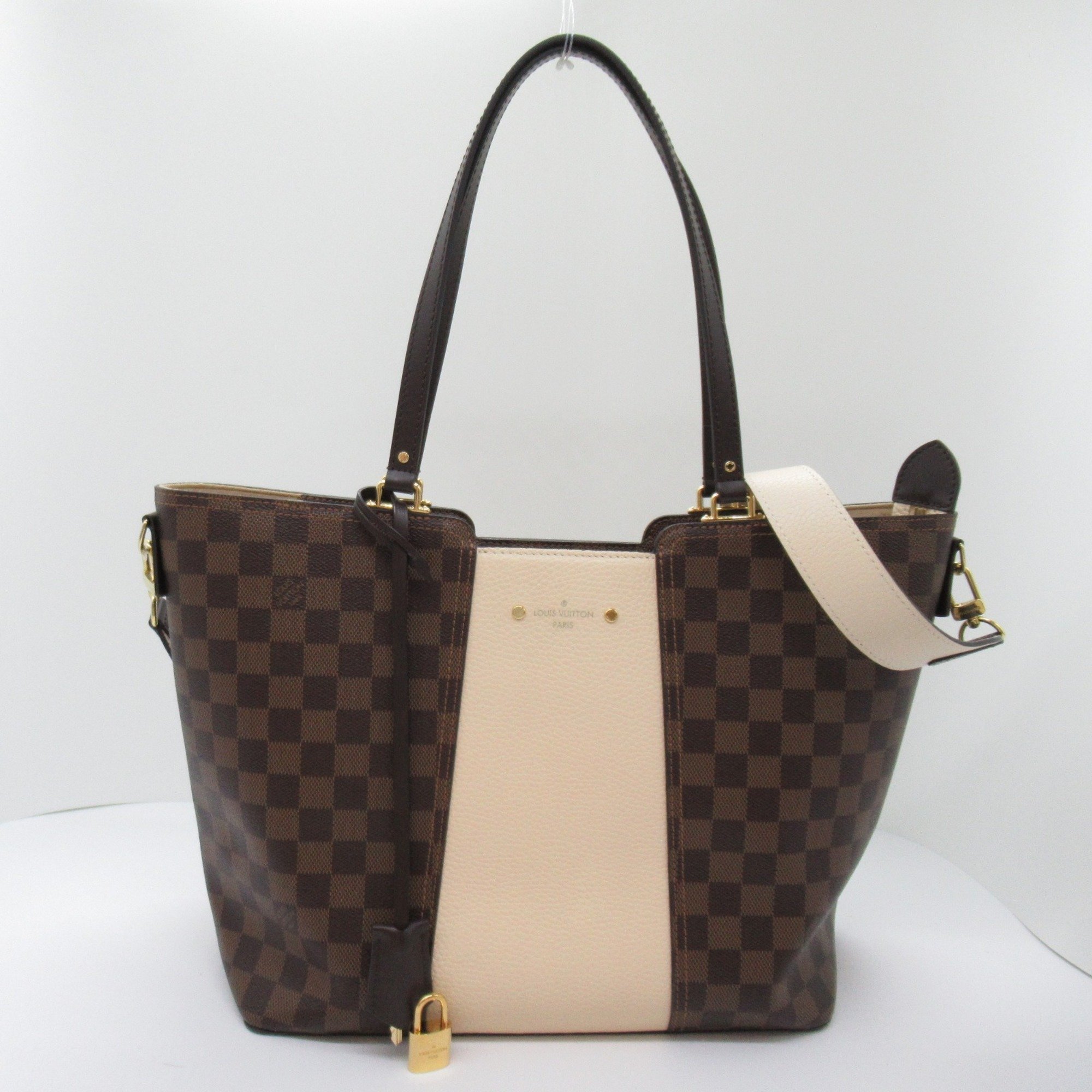 LOUIS VUITTON Jersey Brown White claim Damier PVC coated canvas N44022