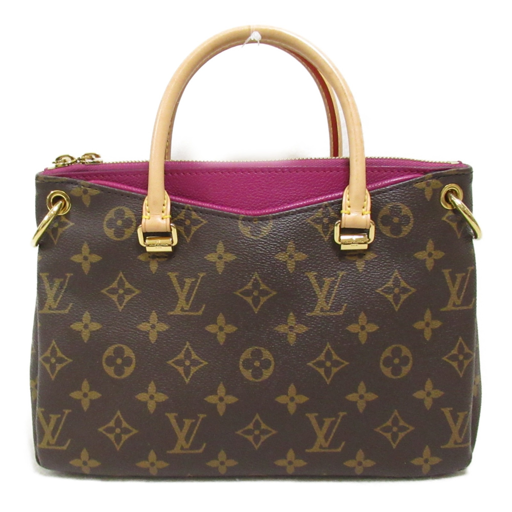 LOUIS VUITTON Pallas BB Shoulder Bag Brown Pink Monogram PVC coated canvas M41634