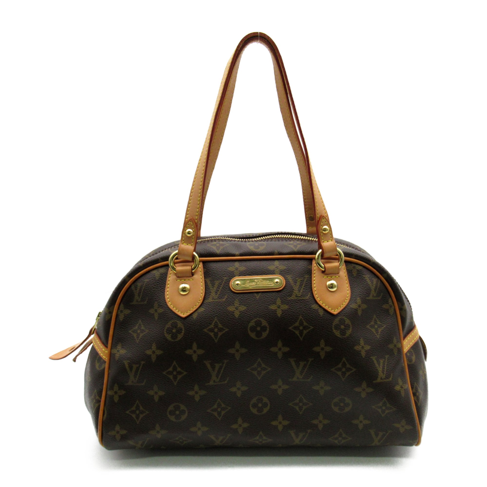 LOUIS VUITTON Montorgueil PM Shoulder Bag Brown Monogram PVC coated canvas M95565