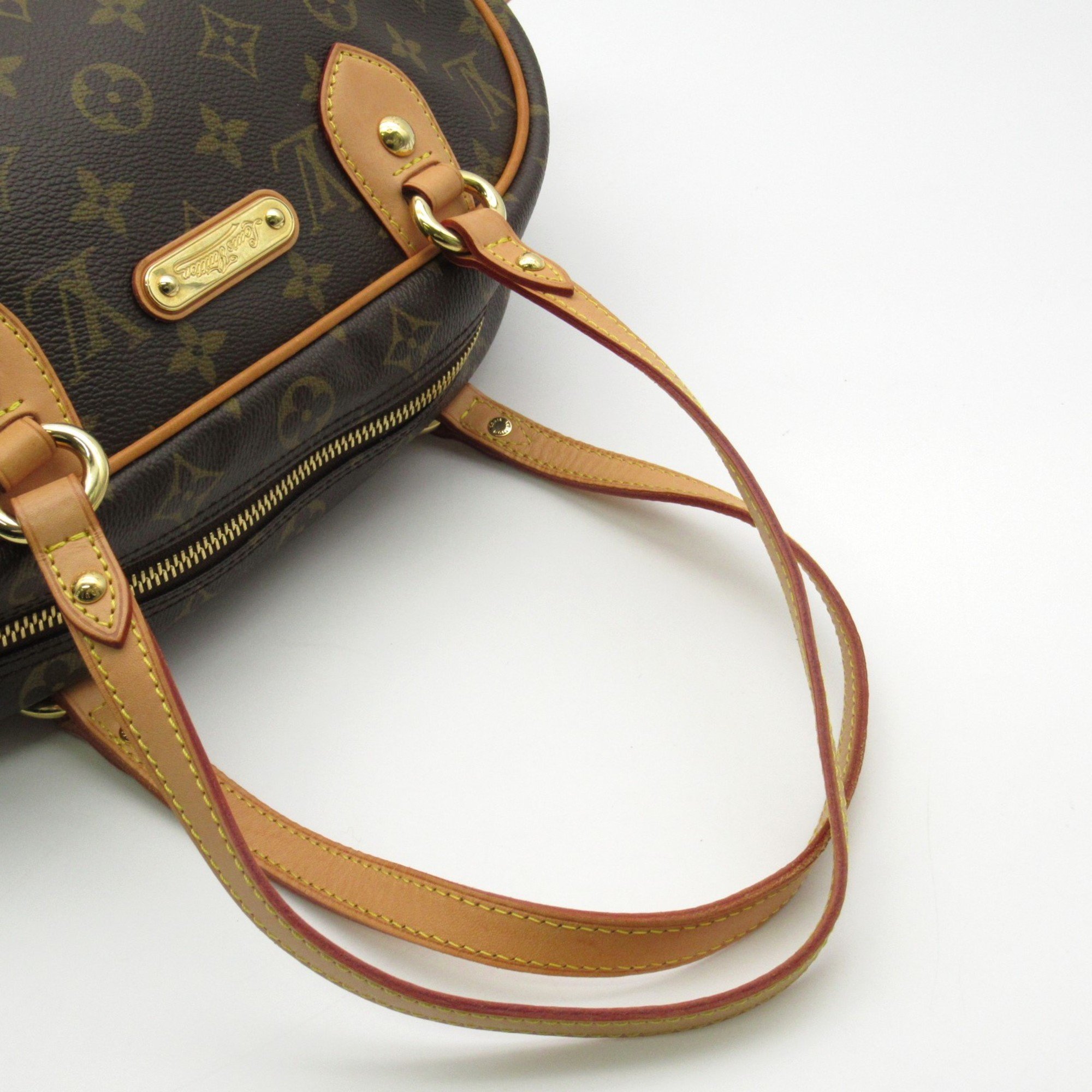 LOUIS VUITTON Montorgueil PM Shoulder Bag Brown Monogram PVC coated canvas M95565