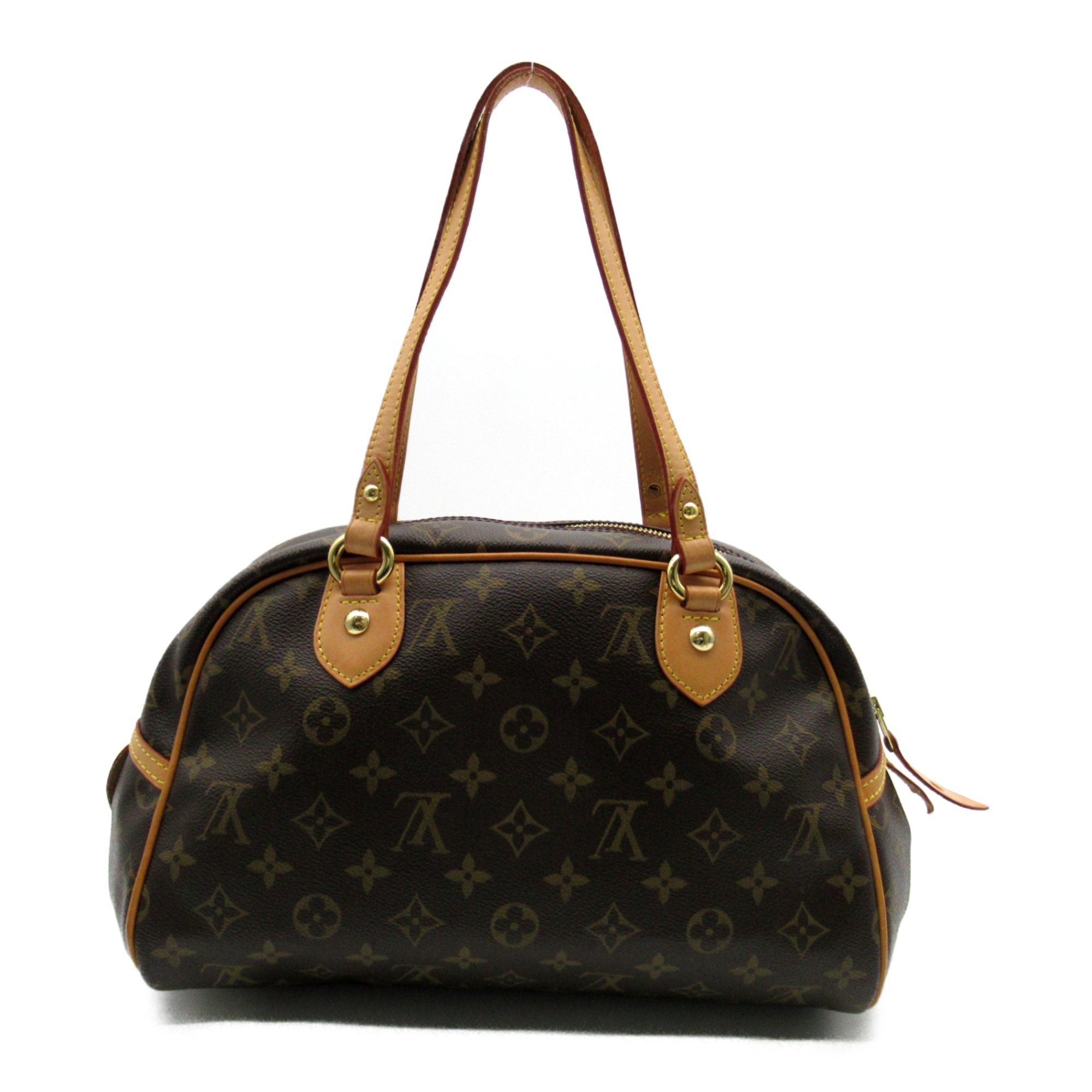 LOUIS VUITTON Montorgueil PM Shoulder Bag Brown Monogram PVC coated canvas M95565