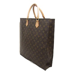 LOUIS VUITTON Sac Plat Tote Bag Brown Monogram PVC coated canvas M51140