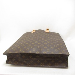 LOUIS VUITTON Sac Plat Tote Bag Brown Monogram PVC coated canvas M51140