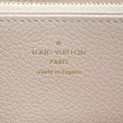 LOUIS VUITTON Zippy Wallet Round Long Wallet White Saffron Monogram empreinte leather M82206