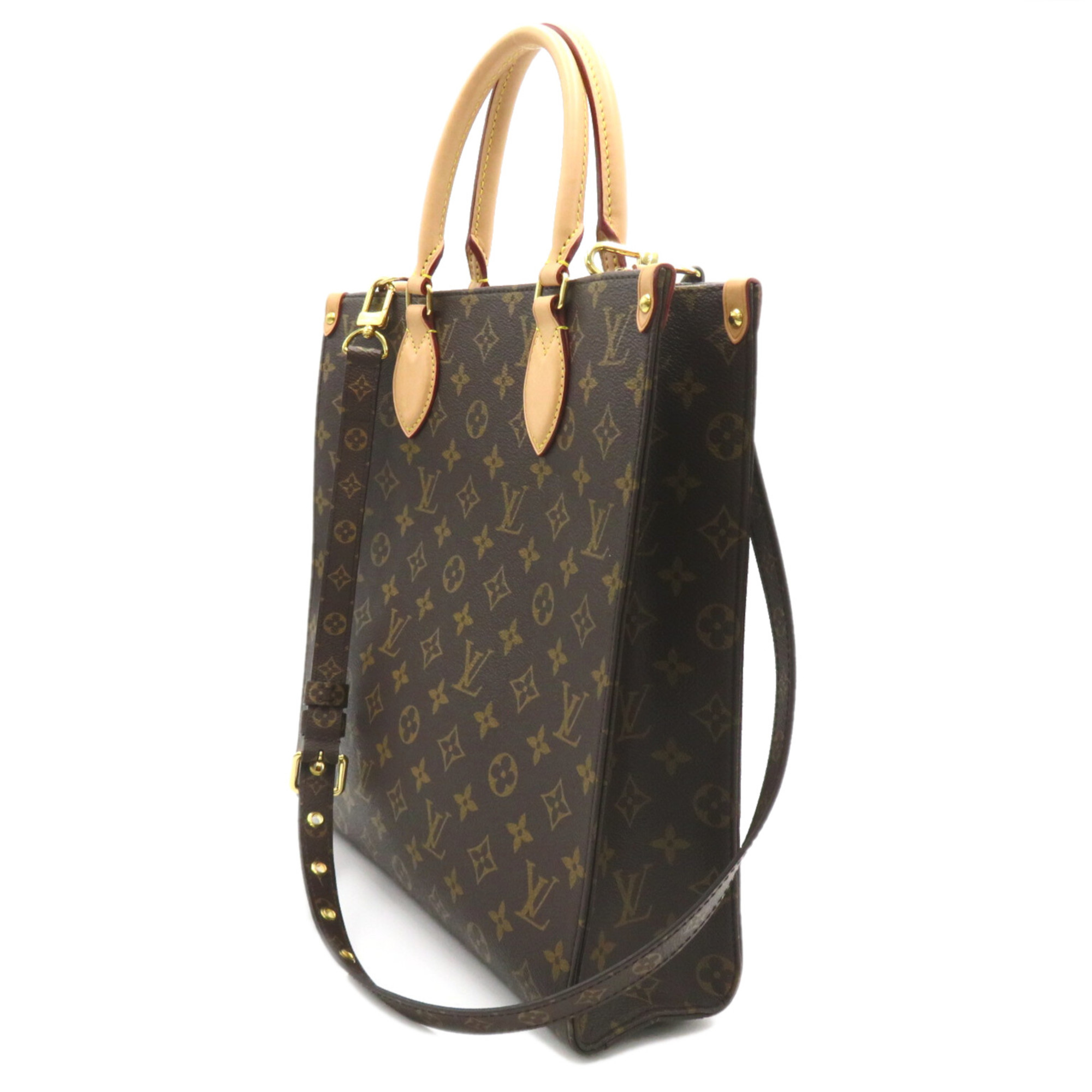 LOUIS VUITTON Sac PlatPM Brown Monogram PVC coated canvas M46263