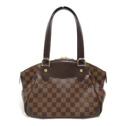 LOUIS VUITTON Verona PM Shoulder Bag Brown Ebene Damier PVC coated canvas N41117