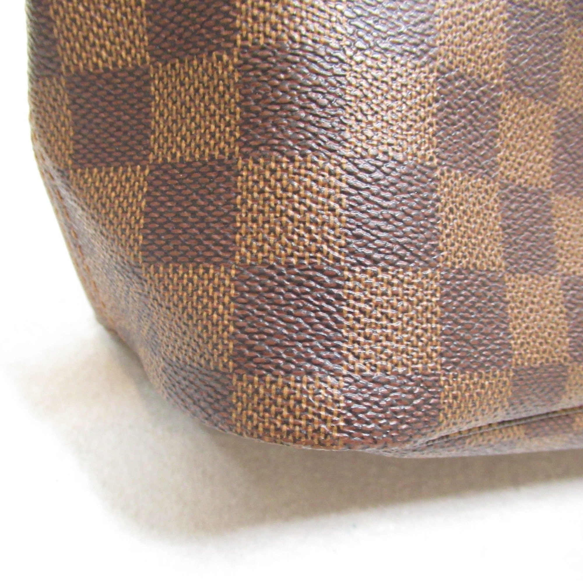 LOUIS VUITTON Neverfull Tote Bag Brown Ebene Damier PVC coated canvas N51109