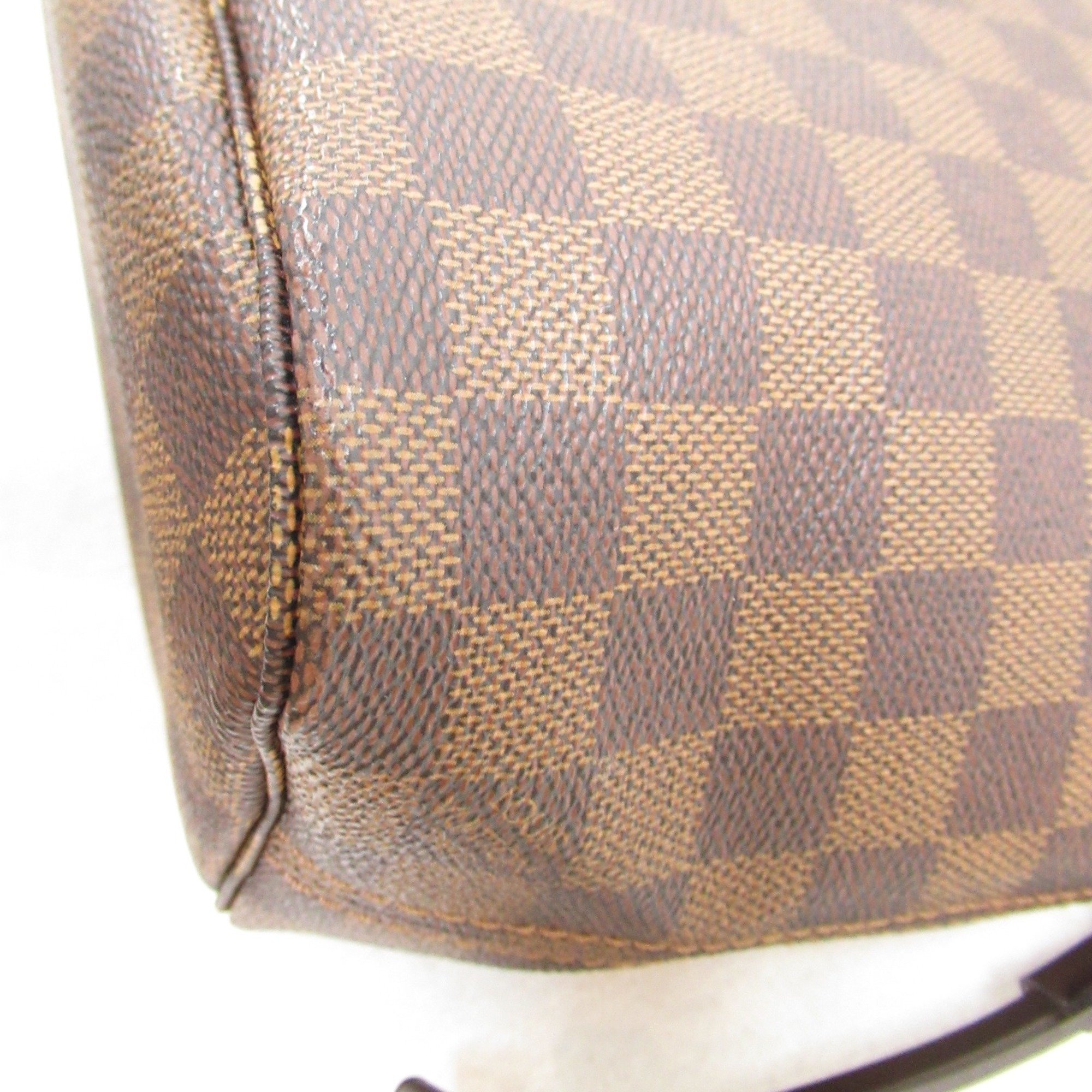 LOUIS VUITTON Neverfull Tote Bag Brown Ebene Damier PVC coated canvas N51109