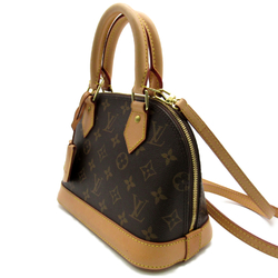 LOUIS VUITTON Alma BB Shoulder Bag Brown Monogram PVC coated canvas M46990