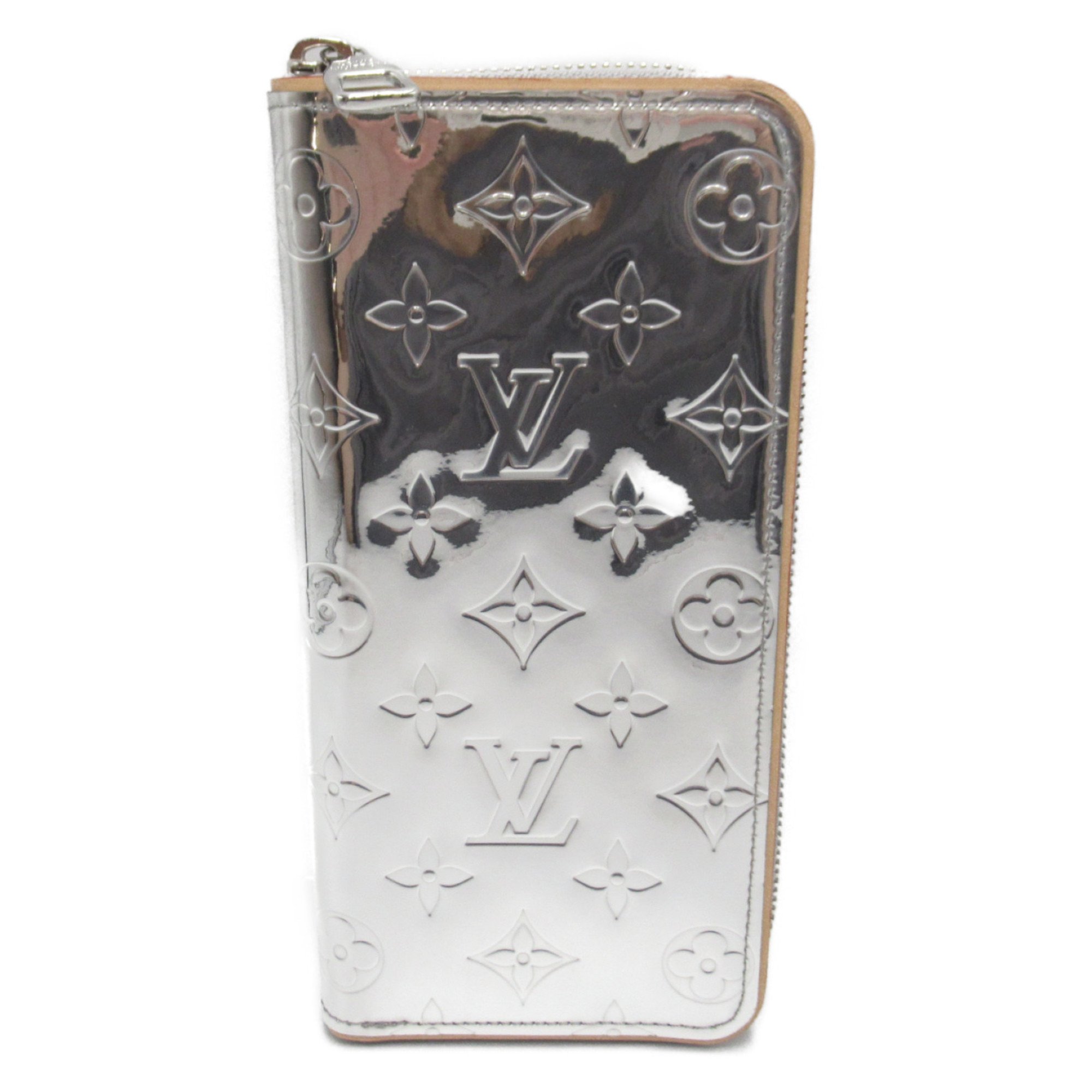 LOUIS VUITTON Zippy wallet Vertical Silver Monogram Mirage PVC coated canvas M80808